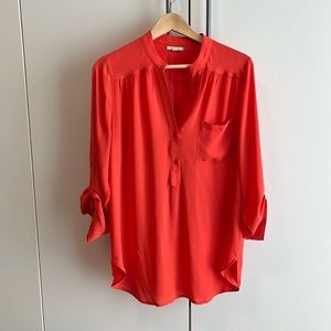 Pleione coral roll tab pocket tunic size l